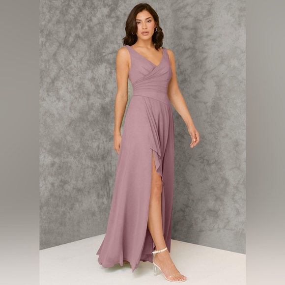 Azazie Kori Bridesmaid Dress in Dusty Rose - Picture 2 of 10